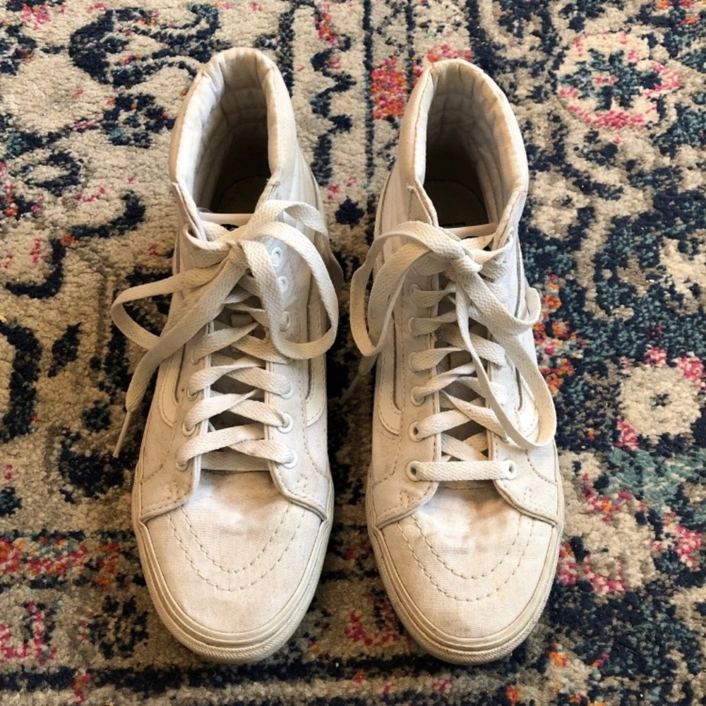 Vans Sk8-Hi Top Slim White Sneaker